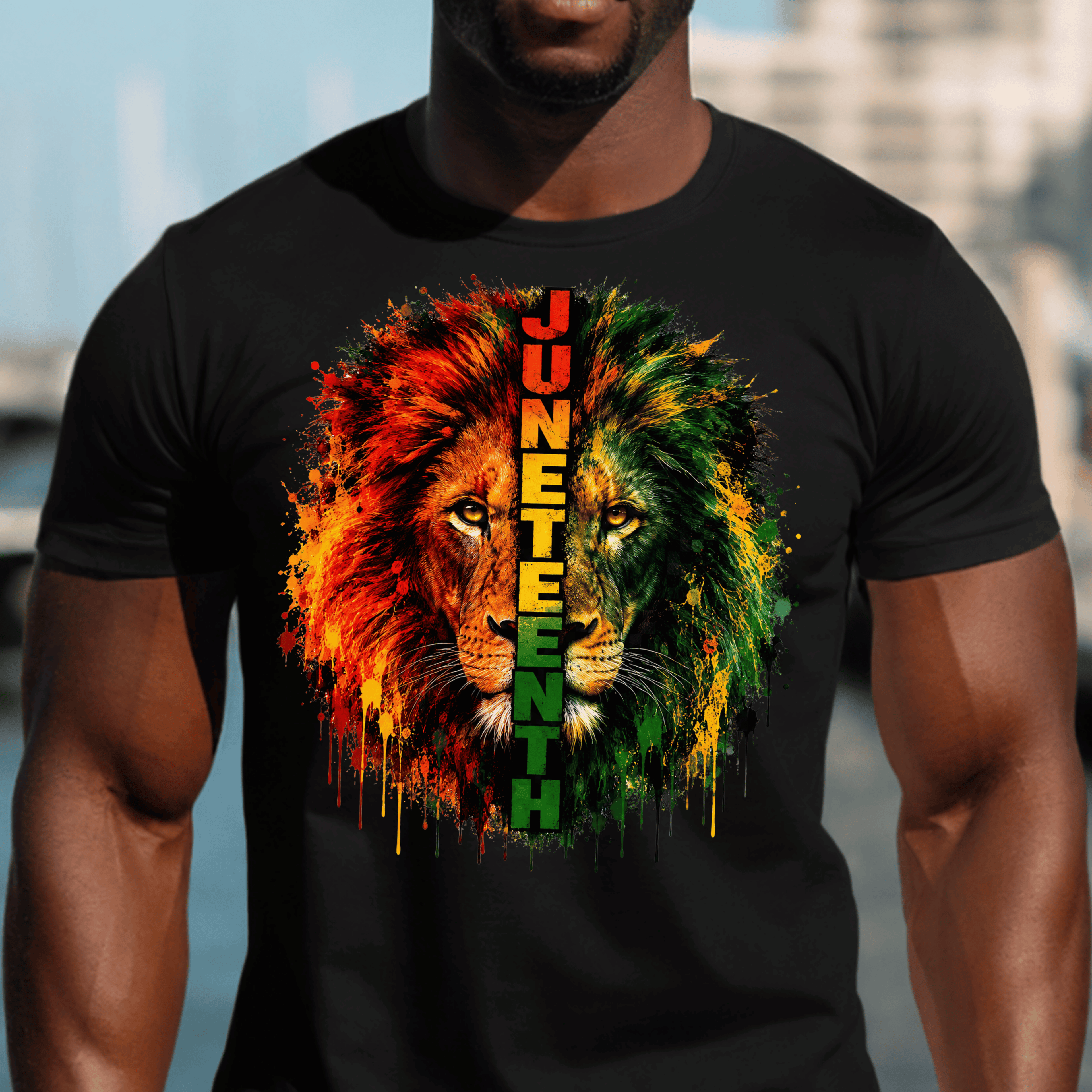Freedom Roars – Juneteenth Lion Celebration Design