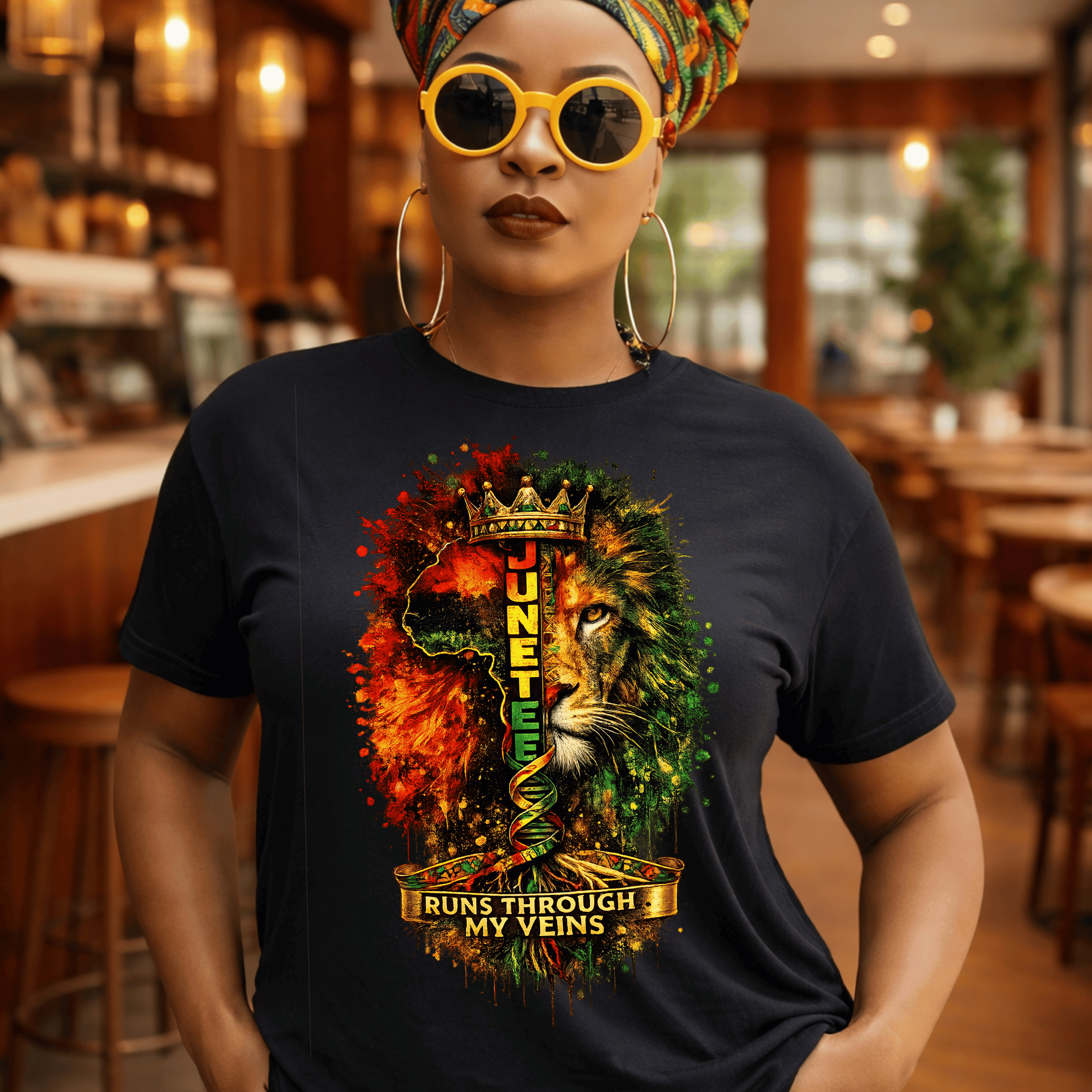 Juneteenth Pride Runs Through My Veins T-Shirt