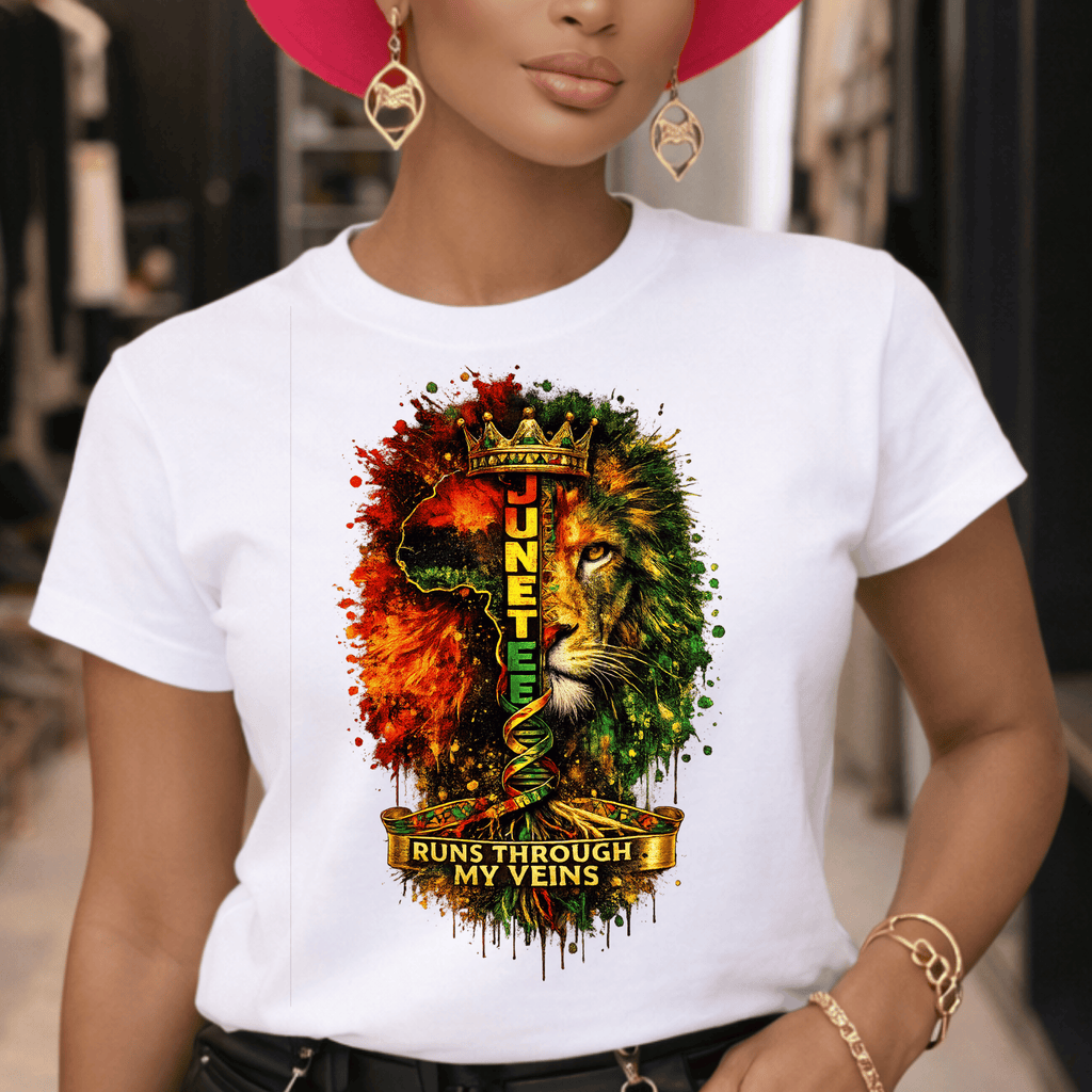 Juneteenth Pride Runs Through My Veins T-Shirt